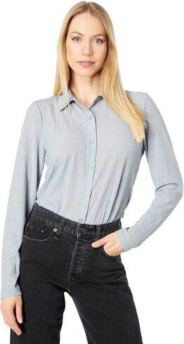 قميص نسائي من Calvin Klein بياقة وأكمام طويلة in Kuwait