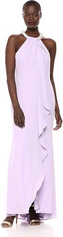 Calvin Klein Women's Halter Neck Gown with Draped Front & Beading in Saudi Arabia