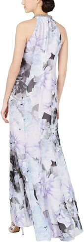 Calvin Klein Women's Halter Neck Gown with Draped Front & Beading in Saudi Arabia