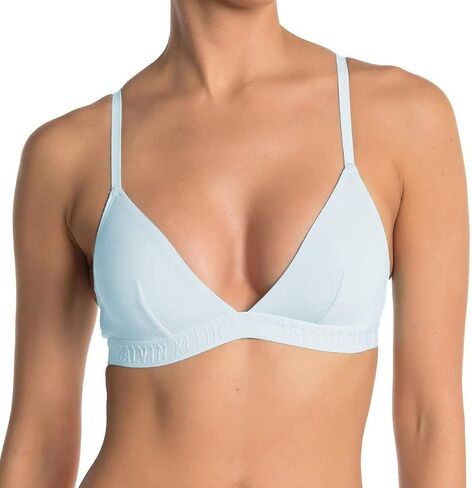 Calvin Klein Women's Monochrome Logo Triangle Bralette in Saudi Arabia