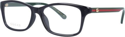 نظارات طبية من جوتشي GG0720OA 006 باطار أسود/أخضر/أحمر، 54, أسود / شفاف / أخضر, 54 in Saudi Arabia