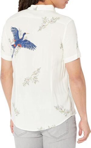 GUESS Men's Eco Rayon Crane Shirt in Saudi Arabia
