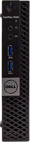 DELL OPTIPLEX 7040 6th Gen Micro Business Desktop Computer, Intel Quad Core i5 6400T up to 2.8GHz, 16G DDR4, 256GB SSD, WiFi,HDMI, DP, Win 10 64-Bit Supports EN/ES/FR(CI5)(Renewed) in Kuwait