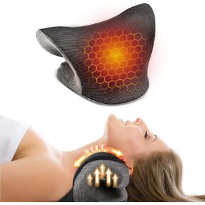 HEALINE Heated Neck Stretcher for Neck and Shoulder Relax, Neck Relaxer Cervical Traction Device with 6 Foot USB, Neck and Shoulder Relaxer for TMJ Pain Relief Pillow in Kuwait