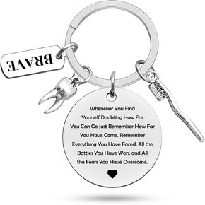 Dentist Gift Funny Dentist Keychain Dentist Gifts for Men Women Dental Hygienist Gift Dental Student Gift