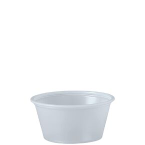 Dart P200N 2 oz Translucent PS Portion Container (Case of 2500) in Saudi Arabia