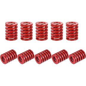uxcell 3D Printer Die Spring, 10pcs TM 20mm OD 25mm Long Spiral Stamping Medium Load Compression Mould Die Springs for 3D Printer Electric Part, Red in Kuwait