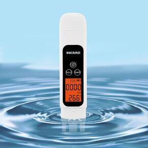 INKBIRD Water TDS Meter 3 in 1 Digital Water Quality Tester (TDS, EC & Temp), Data Lock Function, Instant Reading with High Accuracy, for Drinking Water, Aquariums, Swimming Pool, Hydroponic Setups