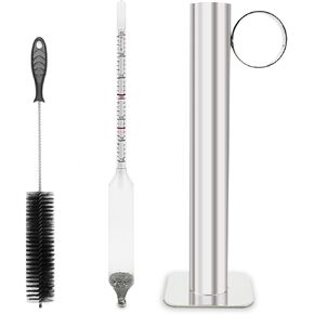 مجموعة أكواب اختبار مقياس كثافة شراب القيقب، مجموعة كثافة شراب القيقب، مقياس بوم وبريكس، مجموعة شراب القيقب من الفولاذ المقاوم للصدأ مع فرشاة تنظيف، تمت معايرتها لإنشاء شراب القيقب النقي in Kuwait