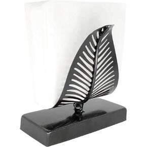 حامل مناديل عصري قائم بذاته من OwlGift بتصميم أوراق شجر، موزع مناديل على الطاولة، منظم تخزين مناديل على سطح الطاولة - برونزي in Kuwait