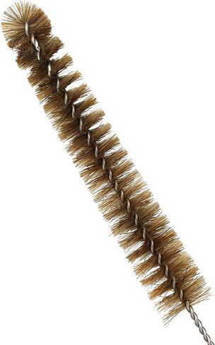 12PK Bristle Cleaning Brushes with Fan-Shaped Ends, 9.25" - Twisted Stainless Steel Wire Handle - Ideal for 0.3" - 0.5" Tubes, Bottles, Cylinders, Flasks, Straws - Eisco Labs in Saudi Arabia