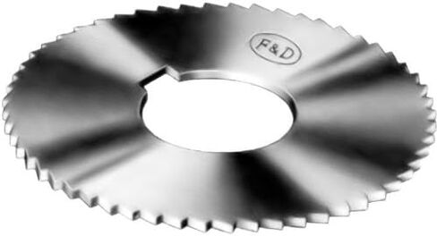 F&D Tool Company 15330-J123 مناشير شق المجوهرات، فولاذ عالي السرعة، قطر 1.25 بوصة، عرض 0.028 بوصة، حجم الثقب 3/8 بوصة، 24 سنًا في البوصة، 98 سنًا لكل منشار in Saudi Arabia
