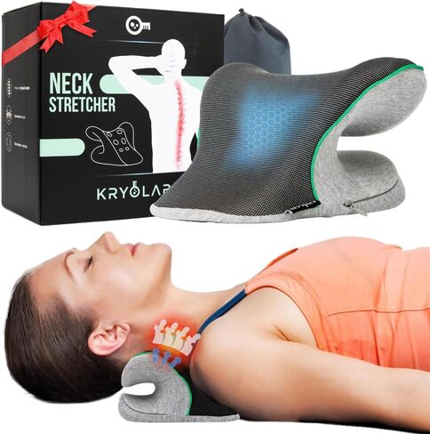 Neck Stretcher for Pain Relief, Cervical Traction Device with Magnetic Therapy Pillowcase, Chiropractic Neck and Shoulder Relaxer for Best Stretch TMJ Headache, Spine Alignment, Muscle Tension in Saudi Arabia