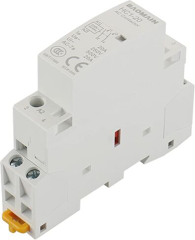 Baomain AC Contactor HC1-20/20, 230V 20A 2 Pole 2NO Universal Circuit Control DIN Rail Mount in Saudi Arabia