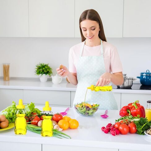 Roshtia 50 Pcs 5 oz Honey Bear Bottles Plastic Empty Clear Squeeze Honey Container Cups Bear Reusable Juice Bottle Bulk with Leak Proof Spout Lids for Storing Dispensing Baby Shower Gifts in Kuwait