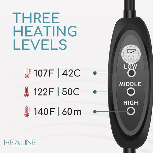 HEALINE Heated Neck Stretcher for Neck and Shoulder Relax, Neck Relaxer Cervical Traction Device with 6 Foot USB, Neck and Shoulder Relaxer for TMJ Pain Relief Pillow in Kuwait