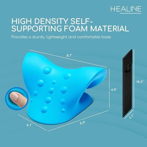 HEALINE Heated Neck Stretcher for Neck and Shoulder Relax, Neck Relaxer Cervical Traction Device with 6 Foot USB, Neck and Shoulder Relaxer for TMJ Pain Relief Pillow in Kuwait