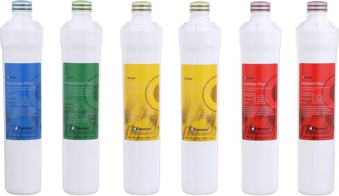 Watts Premier WP531105 RO Pure Reverse Osmosis Filtration System خرطوشة استبدال فلتر المياه وWP560060 RO فلتر المياه PH موازنة السيراميك مع تركيب QC 1/4 بوصة in Kuwait
