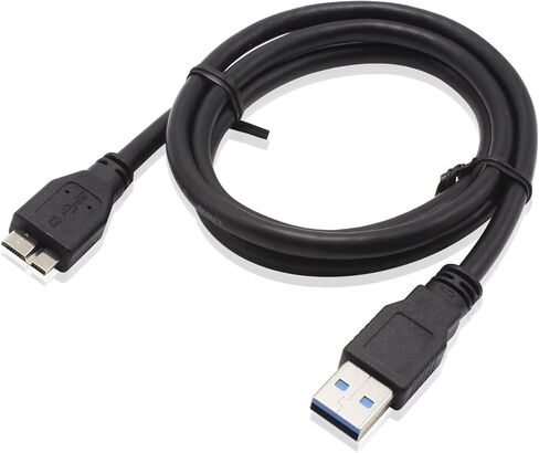 ITD ITANDA USB 3.0 Micro Cable 3.3FT, High Speed Hard Drive Cable | USB A to Micro B Compatible with Seagate, WD, Toshiba, Westgate, Samsung Galaxy S5, Note 3, Note Pro 12.2 in Kuwait