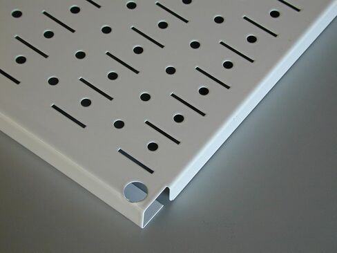 Wall Control Narrow Pegboard 8in x 32in Galvanized Metal Pegboard Runner Tool Board in Kuwait