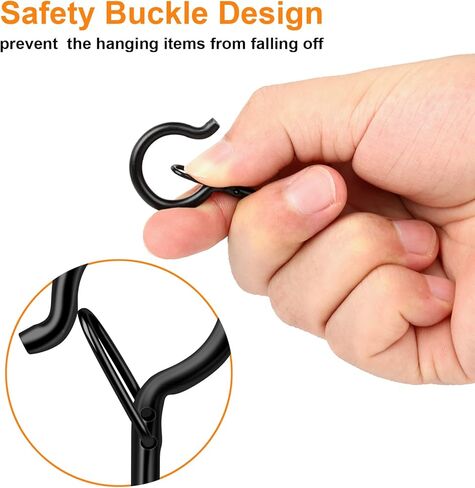 100 قطعة من الخطافات الملولبة للأضواء الخارجية، خطافات إضاءة على شكل حرف Q في الهواء الطلق للخارج، سلة معلقة دوارة، خطافات إضاءة للفناء مع مشبك تثبيت آمن في خطاف عين الزارع لسقف الجدار in Kuwait