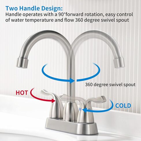 FROPO 2 مقبض صنبور حوض الحمام الأسود - 4 بوصة صنبور مركزي للحمام 2 أو 3 فتحات صنبور مرحاض الحمام صنابير حوض الغرور مع استنزاف منبثق وخطوط إمداد باللون الأسود غير اللامع in Kuwait