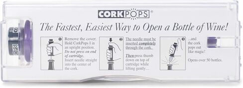 Cork Pops Black 6.5 Inch Original Wine Bottle Opener in Kuwait