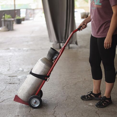 BISupply Propane Cylinder Dolly - 40lb Propane Tank Cart Hand Truck for Gas Propane Tanks 2 Wheel Dolly Cart in Saudi Arabia