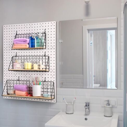 مجموعة أرفف بيجبورد، أرفف بيجبورد مع دعامات وخطافات بيجبورد فولاذية، منظم أدوات رف بيجبورد، صينية تخزين، سلة جراج، ملحقات رف عرض، ملحقات بيجبورد لحضانة المرآب المنزلي in Kuwait