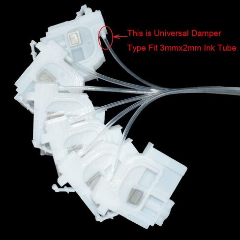 جيجيمي مخمدات طابعة L1800 DTF للطابعة L1800 L1300 L801 L805 L810 L850 L1455 L800 (طول الأنبوب 2 متر)، ابيض وشفاف in Kuwait