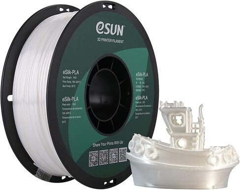 eSUN Silk PLA 3D Printer Filament, Dimensional Accuracy +/- 0.03 mm, 1 kg Spool, 1.75 mm, Gold in Kuwait