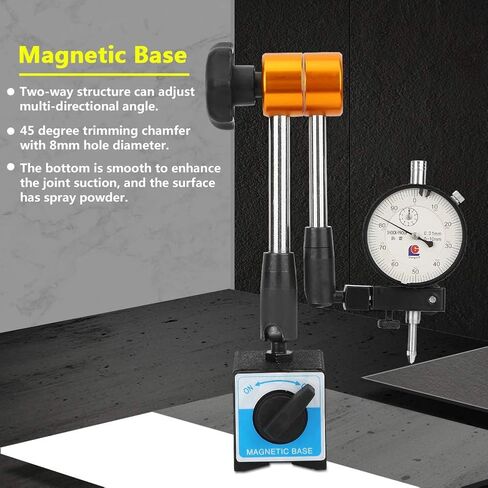 FTVOGUE Dial Gauge Aluminium Alloy Dial Indicator Magnetic Stand Base Holder for Digital Dial Test Gauge Scale 380mm in Kuwait