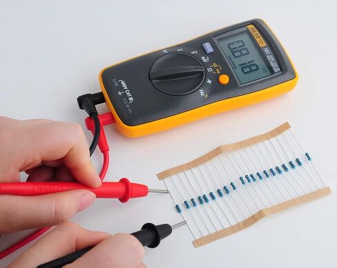 داي مول مجموعة مقاومة 1/4 واط 1% مقاومة غشاء معدني 10 اوم الى 1 متر اوم، مجموعة مقاومة متنوعة لاردوينو راسبيري بي اي للمشاريع الالكترونية ذاتية الصنع مجموعة مقاومات 73 قيمة in Kuwait