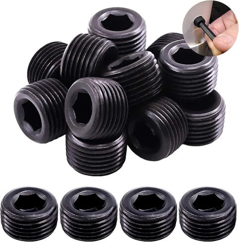 Mardatt 20 قطعة 1/2 "NPT التوصيل وصلة أنابيب تركيب الكربون الصلب ذكر الموضوع الداخلي ألين رئيس الأنابيب التوصيل مجموعة in Kuwait