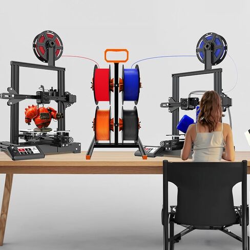 حامل بكرة خيوط YOOPAI يناسب جميع البكرات من أي حجم وجميع أنواع الخيوط لـ Pla/Petg/abs/TPU/Nylon/مواد الطباعة ثلاثية الأبعاد الأخرى، رف حامل خيوط الطابعة ثلاثية الأبعاد (يمكن وضع 4 خيوط بكرة) in Kuwait