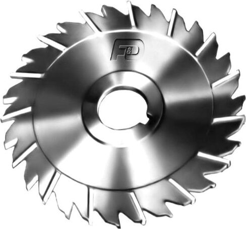 F&D Tool Company 14977-B628 منشار الحز بأسنان متداخلة، فولاذ عالي السرعة، قطر 3 بوصة، عرض الوجه 1/8 بوصة، حجم الفتحة 1 بوصة in Saudi Arabia