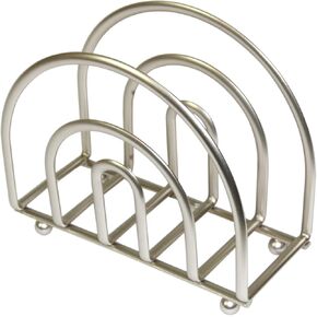 Home Basics Paper Satin Nickel Collection Napkin Holder [Misc.], 5.50" L x 2.75" W x 4.50" H in Saudi Arabia