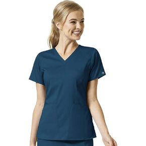 WonderWink Women's Four Pocket V-Neck Scrub Top