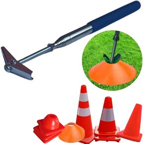 Versatyle Easy Cone Pickup Stick | Retractable Cone Picker Upper for Sports, Traffic and Outdoor Cones | Works with Most Cones and Purifyou Motorcycle Cones in Saudi Arabia