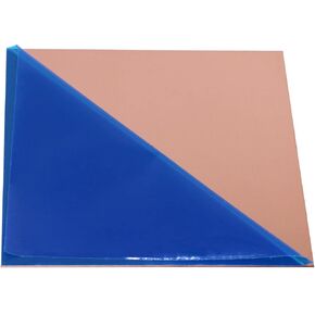 Daseyyue 1 Pcs Pure Copper Sheet, 6" x 6", 12 Gauge(0.079"/2mm) Thickness, No Scratches, Protective Film on Both Sides in Kuwait