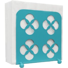 حامل مناديل من مجموعة ترينيتي من بلو دونتس - حاملات المناديل للطاولات وحامل مناديل المزرعة وطاولة الطعام للمطبخ ، تركواز in Kuwait