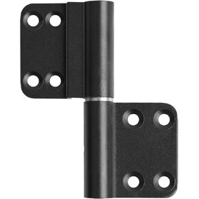 6 قطع 3-3/4 انش من خليط معدني من الالومنيوم الاسود لرفع الابواب، مفصلات باب الحمام، مفصلات ابواب اوفست قابلة للازالة لابواب خزانة المطبخ in Kuwait