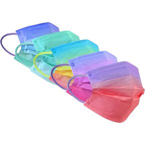 قناع وجه سوبسيا، حلقة أذن مرنة - 100 قناع للاستعمال مرة واحدة آمن للحماية مسامي (أزرق).. in Kuwait