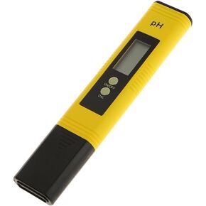 مقياس درجة الحموضة - 0-14 نطاق قياس درجة الحموضة، مقياس درجة الحموضة الرقمي مناسب للاختبار الدقيق لمياه الشرب وأحواض السمك وحمامات السباحة والزراعة المائية (أصفر) in Kuwait