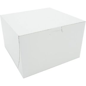درج Southern Champion 09455 Premium Clay Coated Kraft Paperboard أبيض غير قابل للنوافذ، علبة الخبز 20 سم طولًا × 20 سم عرضًا × 12.7 سم ارتفاعًا (حقيبة من 100), BUNDLE in Kuwait