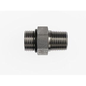 Brennan Industries 6401-06-06-O تركيب أنبوب فولاذي مستقيم، 9/16"-18 SAE ORB x 3/8"-18 NPTF خيط، 3/8" ذكر O-Ring Boss x 3/8" ذكر NPTF in Kuwait