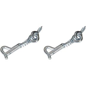 أساسيات الأجهزة 852773 خطاف أمان ومزلاج عين زنك 2 بوصة، عدد 1 (عبوة من 1) in Kuwait