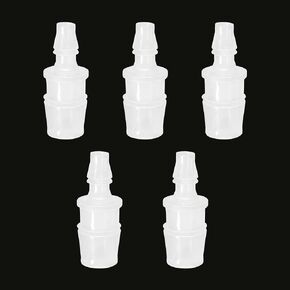 Feelers Plastic Hose Barb Reducer Fitting, 1" to 3/4" Barb Hose ID, Reducing Barbed Connectors Mender Splicer Union for Air Water Fuel (Pack of 5) in Kuwait