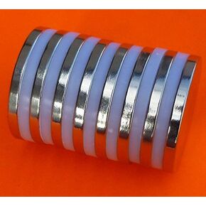 8 قطع من مغناطيس النيوديميوم القوي للغاية 1.26 بوصة × 1/8 بوصة، أقوى وأقوى مغناطيسات الأرض النادرة في العالم من خلال المغناطيس التطبيقي in Kuwait