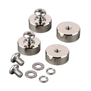 ULIBERMAGNET 88lb 4Pack Strong Neodymium Round Magnet with M8 Female Thread, Super-Thick Powerful Magnetic Removable Mounting for Lighting,Tools, Equipment with Bolt in Saudi Arabia